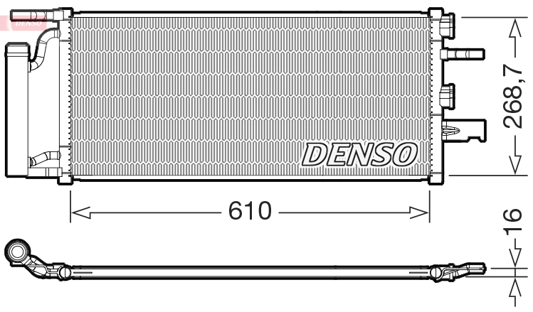 DCN05036: Конденсор кондиционера Denso DCN05036 купить