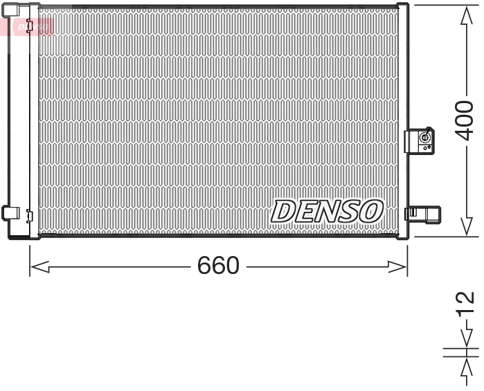 DCN05037: Конденсор кондиционера Denso DCN05037 купить