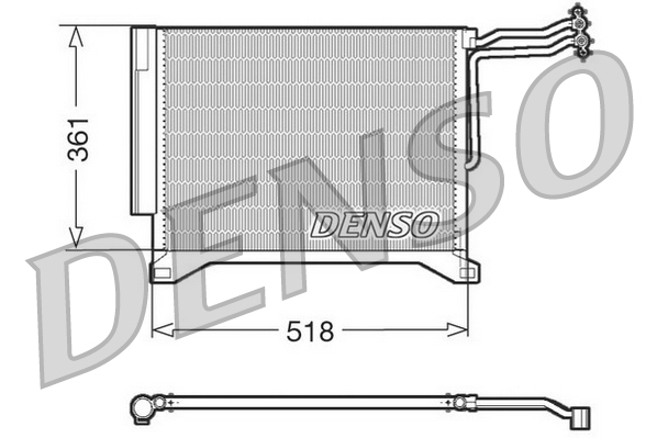DCN05100: Конденсор кондиционера Denso DCN05100 купить