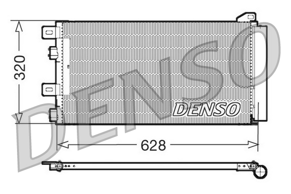 DCN05101: Конденсор кондиционера Denso DCN05101 купить