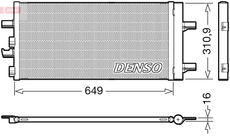 DCN05104: Конденсор кондиционера Denso DCN05104 купить
