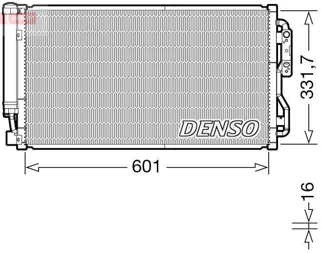 DCN05105: Конденсор кондиционера Denso DCN05105 купить