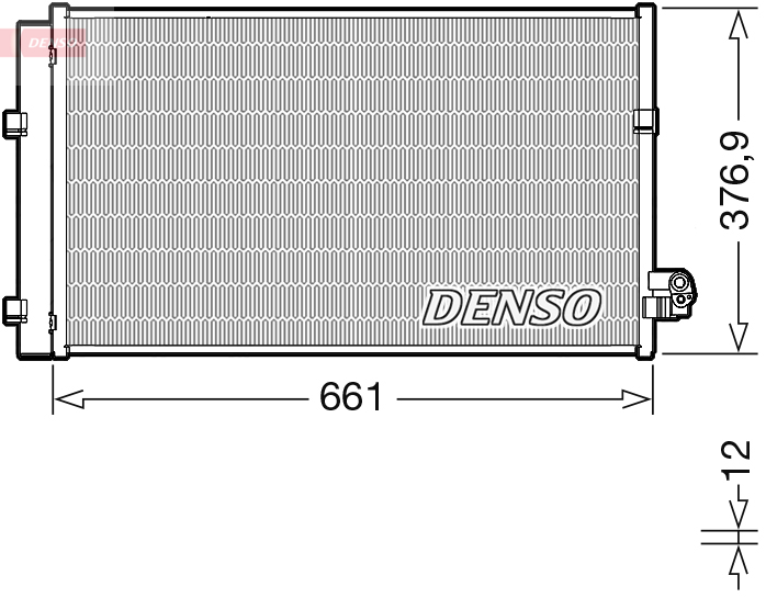DCN05106: Конденсор кондиционера Denso DCN05106 купить