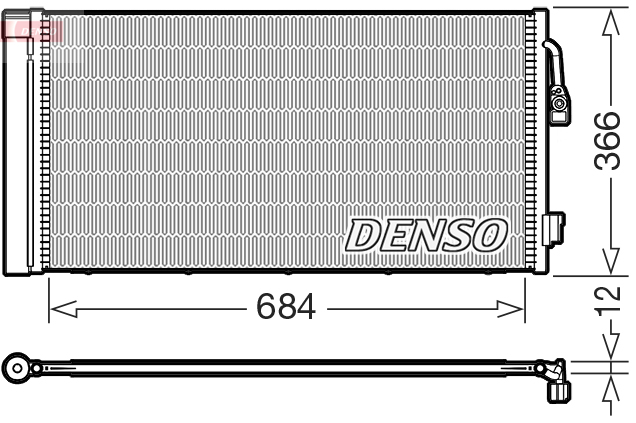 DCN05114: Конденсор кондиционера Denso DCN05114 купить