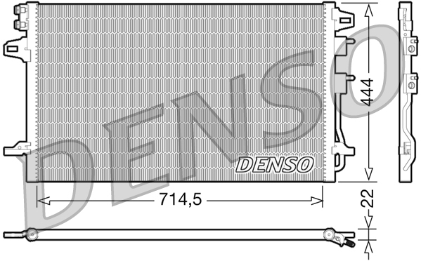 DCN06005: Конденсор кондиционера Denso DCN06005 купить