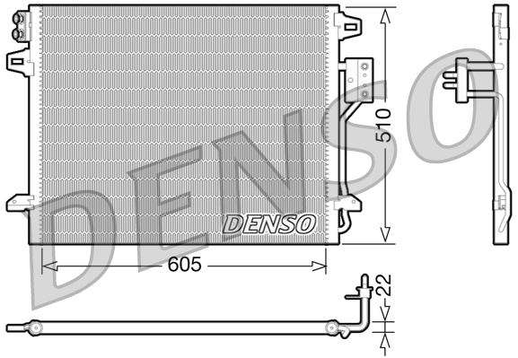 DCN06006: Конденсор кондиционера Denso DCN06006 купить