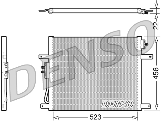 DCN06008: Конденсор кондиционера Denso DCN06008 купить