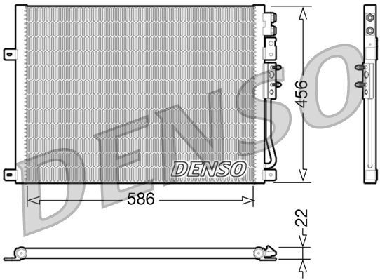 DCN06009: Конденсор кондиционера Denso DCN06009 купить