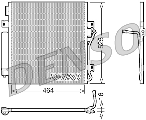 DCN06011: Конденсор кондиционера Denso DCN06011 купить