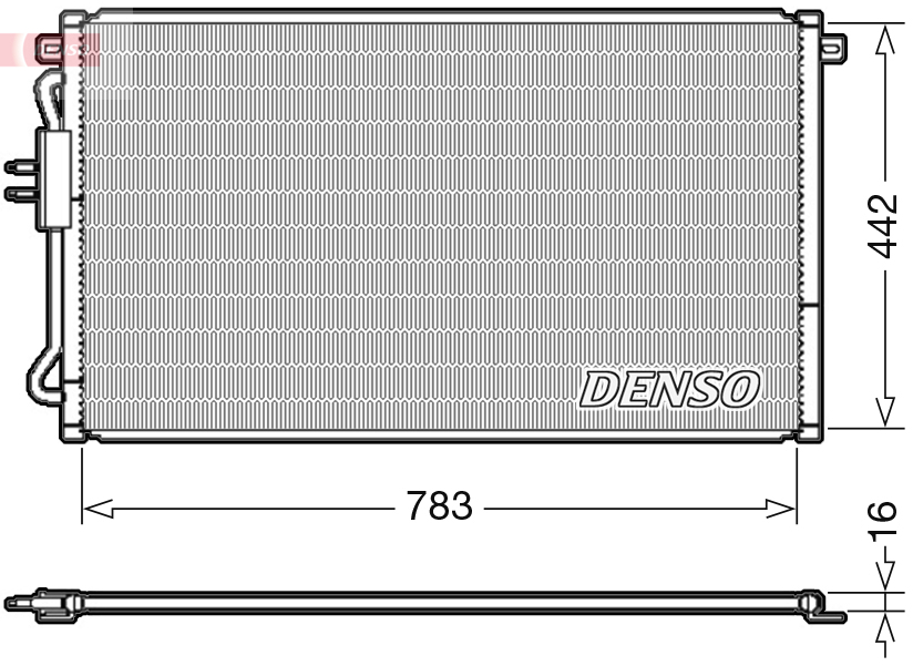DCN06015: Конденсор кондиционера Denso DCN06015 купить