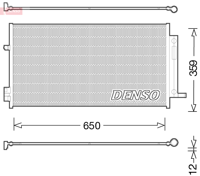 DCN06016: Конденсор кондиционера Denso DCN06016 купить