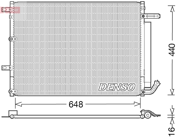 DCN06018: Конденсор кондиционера Denso DCN06018 купить