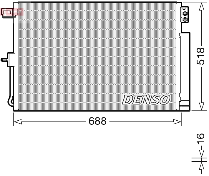 DCN06019: Конденсор кондиционера Denso DCN06019 купить