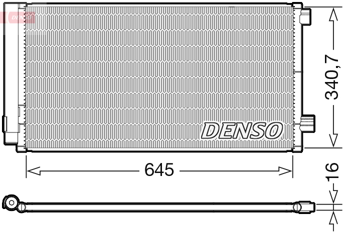 DCN06020: Конденсор кондиционера Denso DCN06020 купить