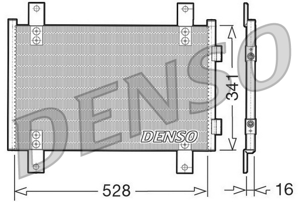 DCN07001: Конденсор кондиционера Denso DCN07001 купить