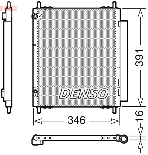 DCN07003: Конденсор кондиционера Denso DCN07003 купить