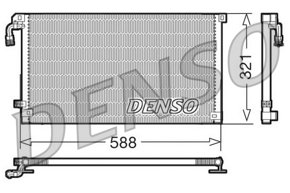 DCN07004: Конденсор кондиционера Denso DCN07004 купить