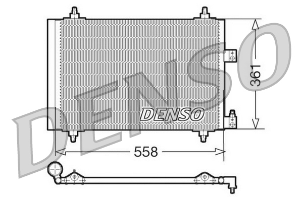 DCN07005: Конденсор кондиционера Denso DCN07005 купить