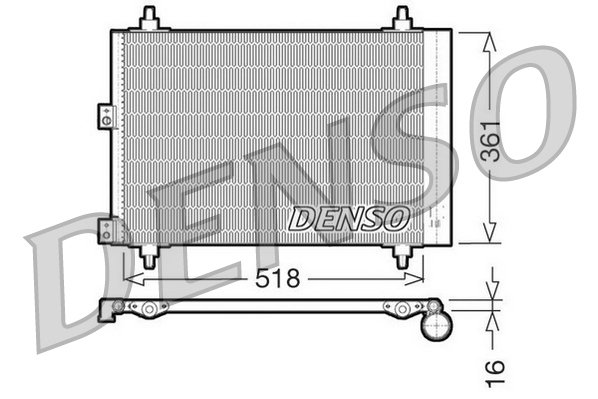 DCN07006: Конденсор кондиционера Denso DCN07006 купить