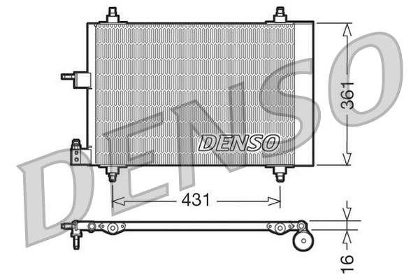 DCN07009: Конденсор кондиционера Denso DCN07009 купить