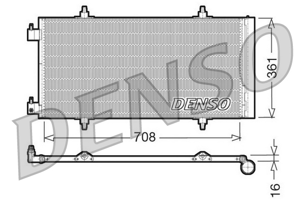 DCN07011: Конденсор кондиционера Denso DCN07011 купить