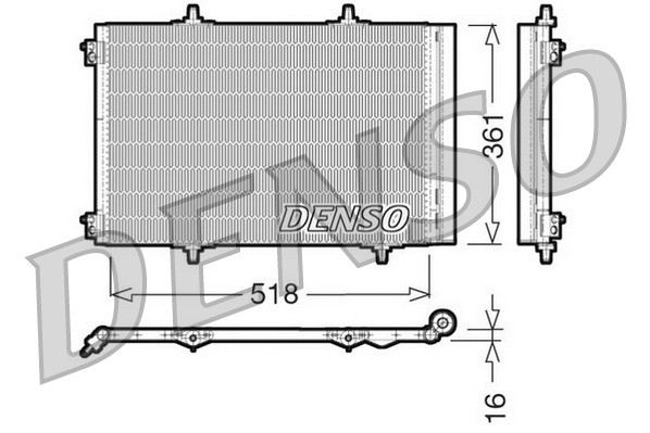 DCN07013: Конденсор кондиционера Denso DCN07013 купить