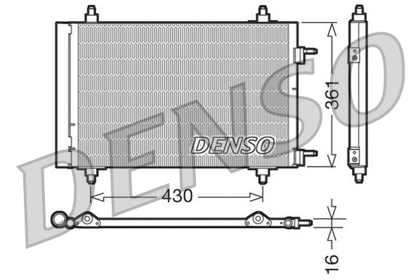 DCN07019: Конденсор кондиционера Denso DCN07019 купить