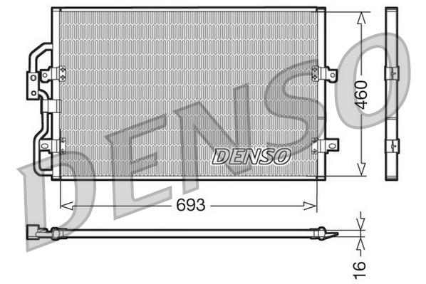 DCN07040: Конденсор кондиционера Denso DCN07040 купить