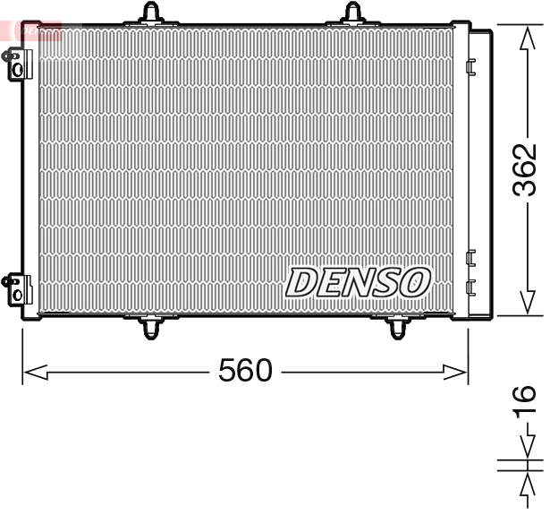 DCN07061: Конденсор кондиционера Denso DCN07061 купить