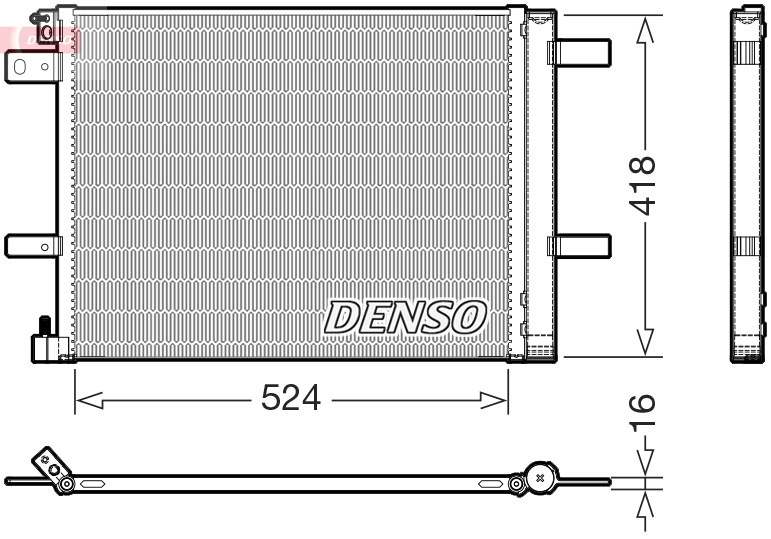 DCN07062: Конденсор кондиционера Denso DCN07062 купить