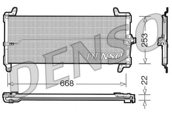 DCN09001: Конденсор кондиционера Denso DCN09001 купить