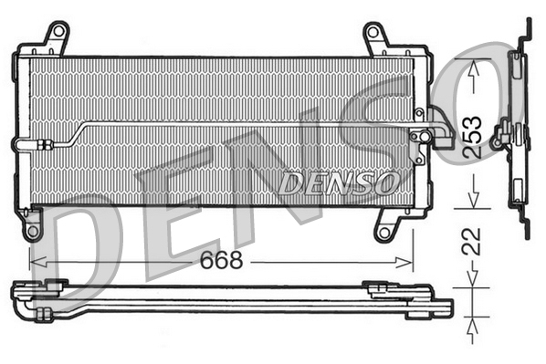 DCN09002: Конденсор кондиционера Denso DCN09002 купить