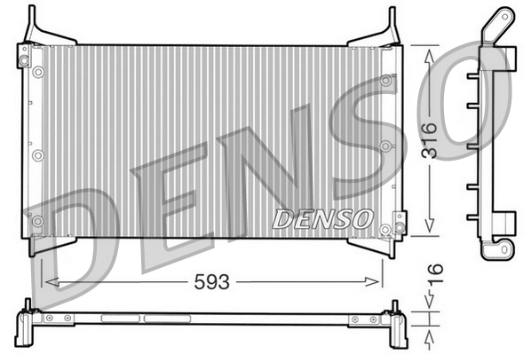 DCN09012: Конденсор кондиционера Denso DCN09012 купить