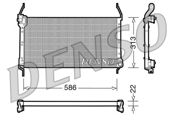 DCN09013: Конденсор кондиционера Denso DCN09013 купить