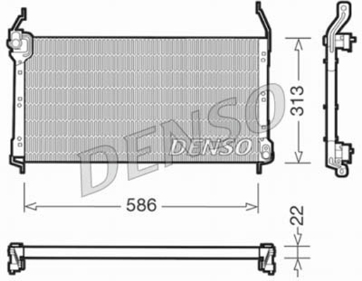 DCN09014: Конденсор кондиционера Denso DCN09014 купить