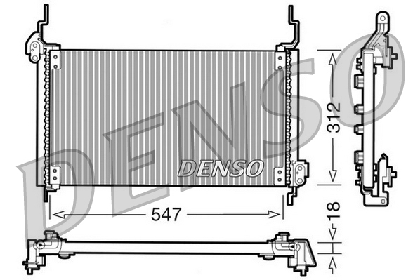 DCN09015: Конденсор кондиционера Denso DCN09015 купить