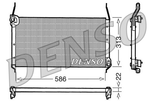 DCN09017: Конденсор кондиционера Denso DCN09017 купить