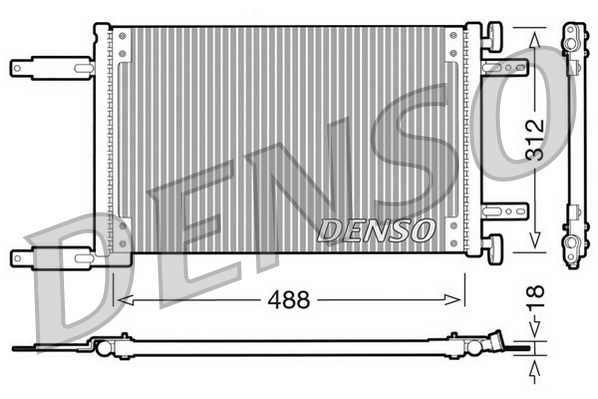 DCN09041: Конденсор кондиционера Denso DCN09041 купить
