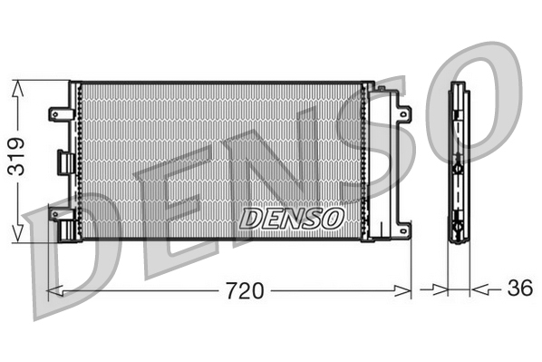 DCN09042: Конденсор кондиционера Denso DCN09042 купить