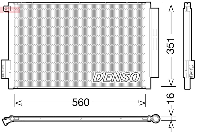 DCN09043: Конденсор кондиционера Denso DCN09043 купить