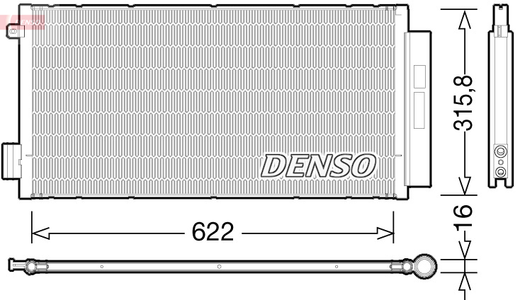 DCN09044: Конденсор кондиционера Denso DCN09044 купить