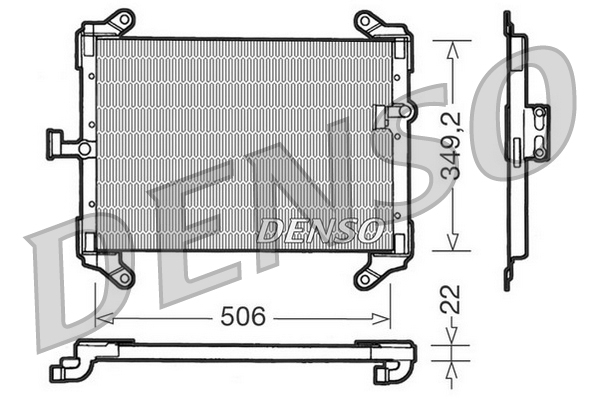 DCN09050: Конденсор кондиционера Denso DCN09050 купить