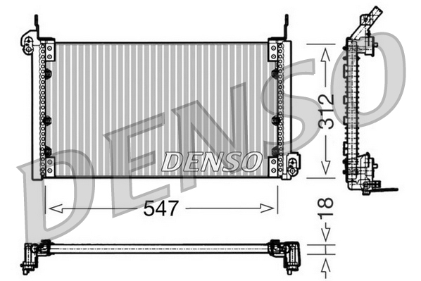 DCN09080: Конденсор кондиционера Denso DCN09080 купить
