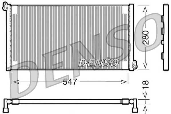 DCN09081: Конденсор кондиционера Denso DCN09081 купить