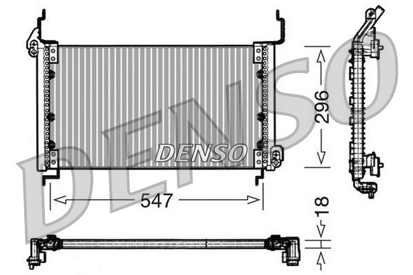 DCN09082: Конденсор кондиционера Denso DCN09082 купить
