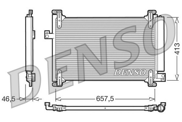 DCN09083: Конденсор кондиционера Denso DCN09083 купить