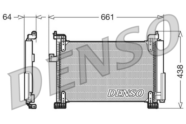 DCN09085: Конденсор кондиционера Denso DCN09085 купить