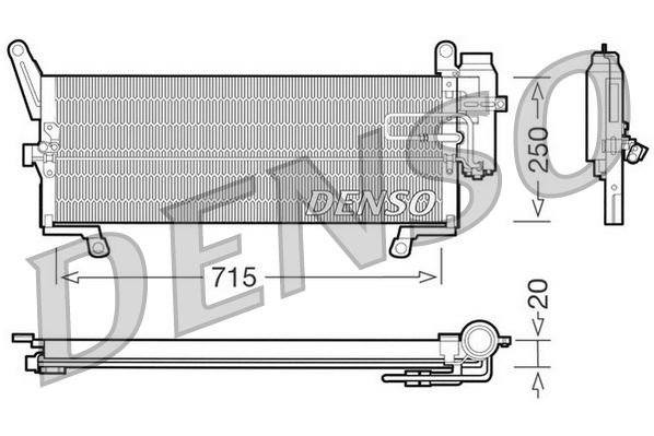 DCN09091: Конденсор кондиционера Denso DCN09091 купить