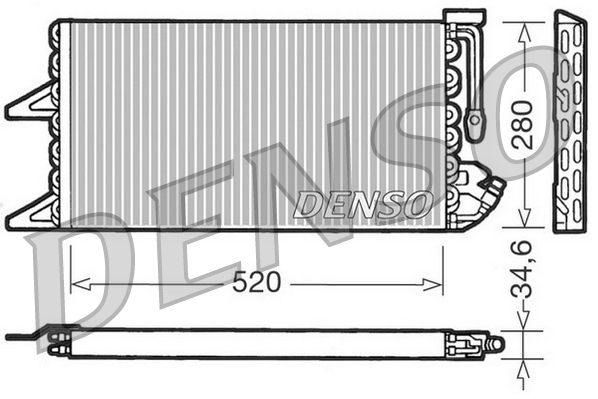 DCN09092: Конденсор кондиционера Denso DCN09092 купить
