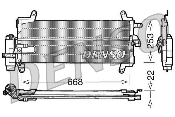 DCN09093: Конденсор кондиционера Denso DCN09093 купить